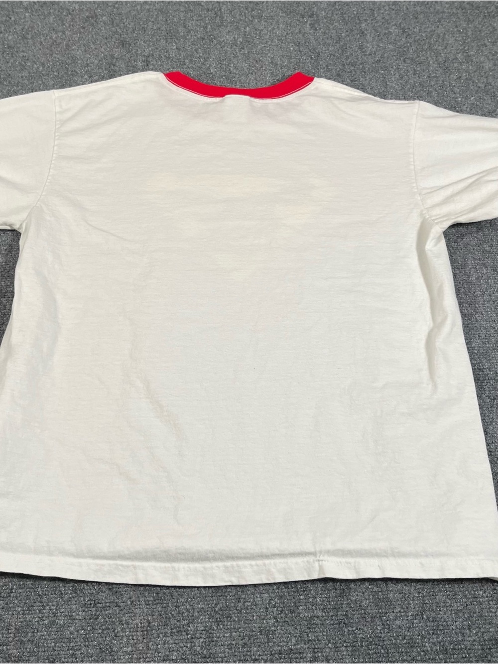 Vintage Superman Ringer Shirt Men’s Large 80s 90s Anvil Red Bar Tag Dc Comics - Picture 6 of 7